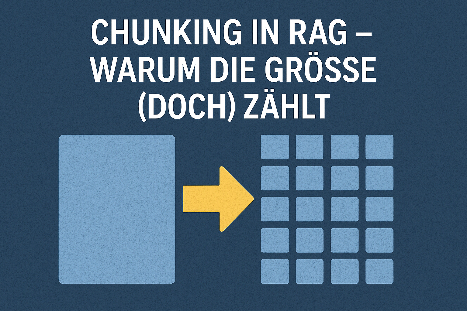 Chunking in RAG – Warum die Größe (doch) zählt