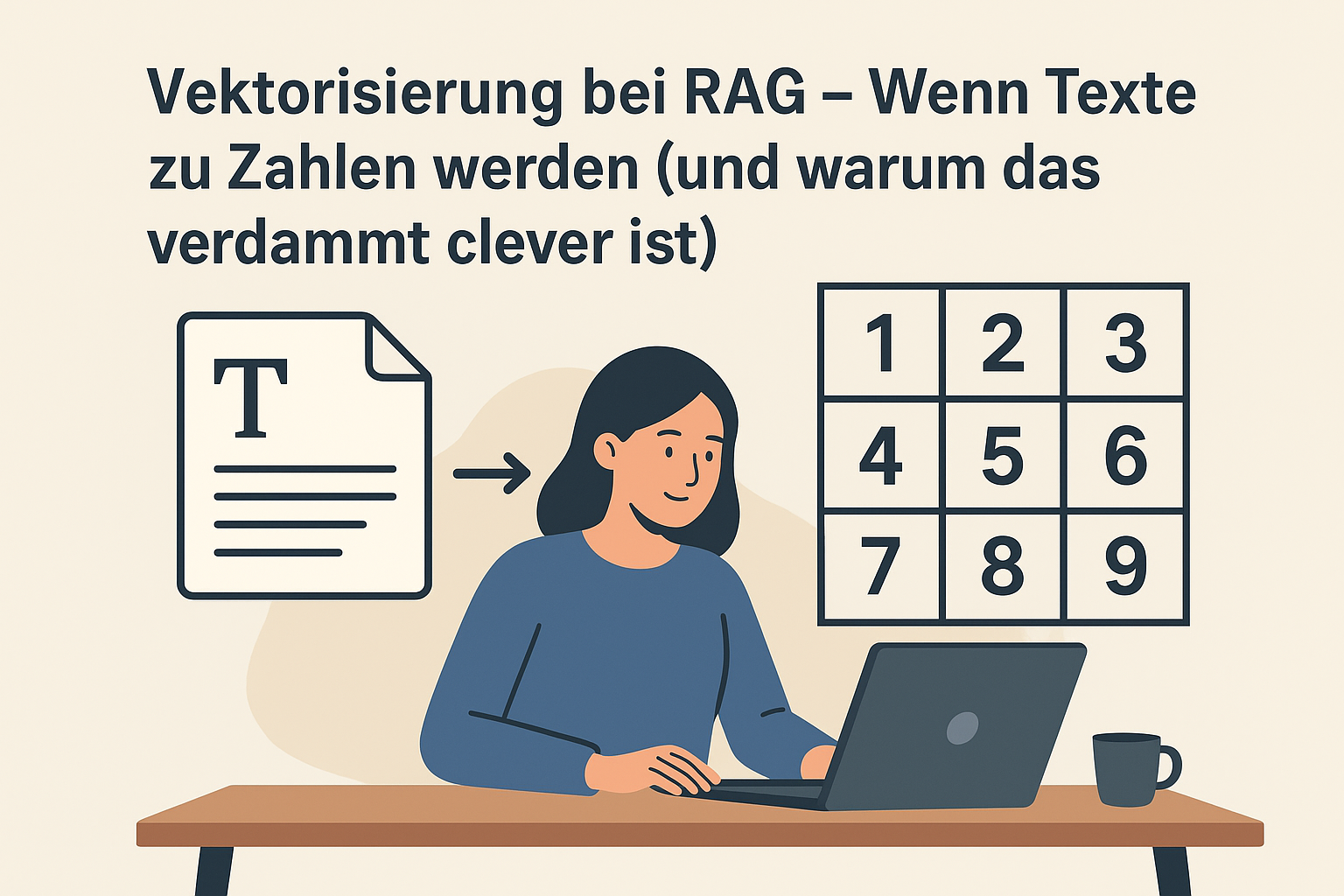 Vektorisierung bei RAG – Wenn Texte zu Zahlen werden (und warum das verdammt clever ist)
